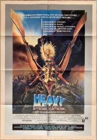 Heavy Metal Poster Original One Sheet 1981 Ivan Reitman Rock N Roll Annimation