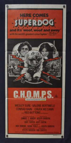 C.H.O.M.P.S. Poster Original Daybill 1979 Wesley Eure Valerie Bertinelli