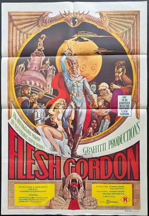 Flesh Gordon Movie Poster Original One Sheet 1974 Sexploitation Suzanne Fields