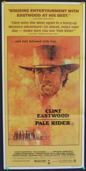 Pale Rider Poster Original Daybill 1985 Clint Eastwood Western