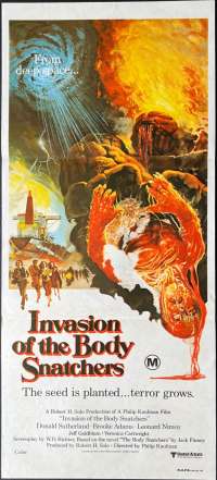 Invasion Of The Body Snatchers Poster Original Daybill 1978 Donald Sutherland