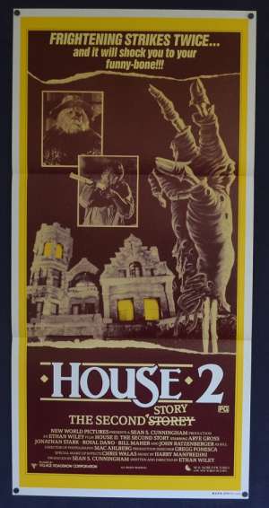House 2: The Second Story 1987 Daybill movie poster Horror Arye Gross