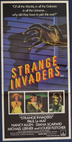 Strange Invaders 1983 movie poster Daybill Paul Le Mat Nancy Allen
