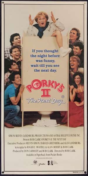 Porky&#039;s 2 The Next Day Poster Original Daybill No Folds Rolled 1983 Dan Monahan