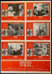 Dressed To Kill Poster Original Photosheet Rare 1980 Michael Caine Brian De Palma