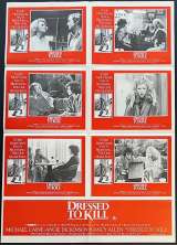 Dressed To Kill Poster Original Photosheet Rare 1980 Michael Caine Brian De Palma