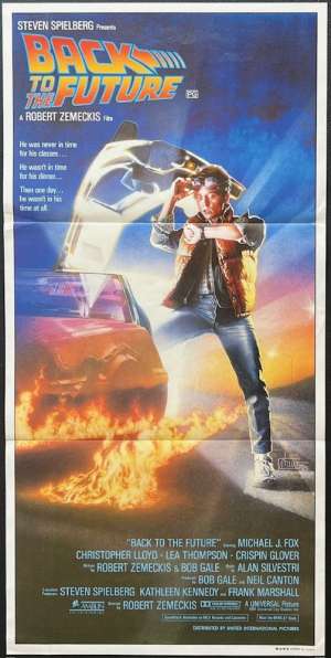 Back To The Future Movie Poster Original Daybill Michael J Fox Drew Struzan Art