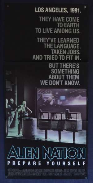 Alien Nation Poster Original Daybill 1988 James Caan Mandy Patinkin Terence Stamp