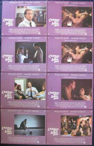 Children Of A Lesser God 1986 Lobby Card Set Marlee Matlin William Hurt