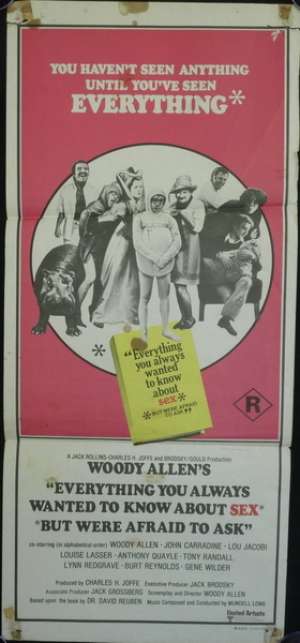 Everything You Always Wanted to Know About Sex Poster Daybill Woody Allen