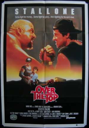 Over The Top Poster Original One Sheet 1987 Sylvester Stallone Arm Wrestling