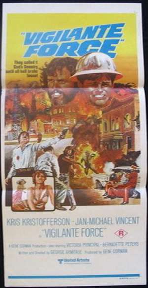Vigilante Force Poster Kris Kristofferson Australian Daybill Movie poster