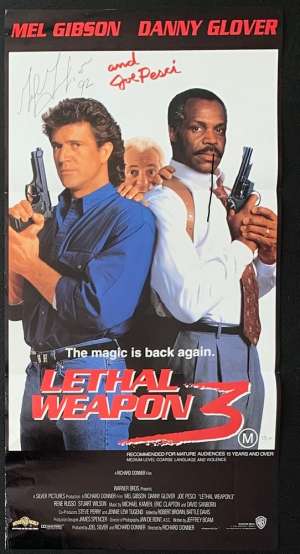 Lethal Weapon 3 Movie Poster Original Daybill 1992 Mel Gibson Danny Glover