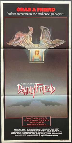 Deadly Friend 1986 Daybill Movie Poster Wes Craven