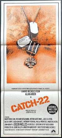 Catch 22 Poster Original Daybill First Release 1970 Alan Arkin Martin Balsam