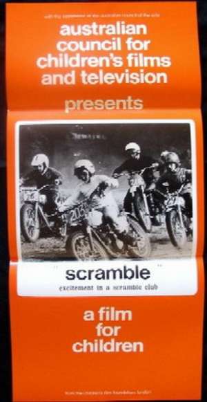 Scramble Movie Poster Original Daybill 1970 Biker Motorcycle