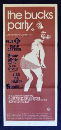 The Bucks Party 1978 Daybill Movie Poster Bevan Lee Steve Jodrell Ozploitation