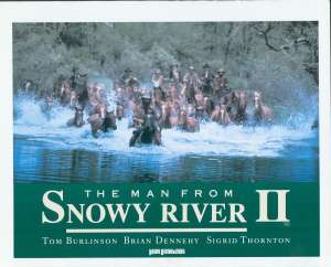 The Man From Snowy River 2 Photosheet Lobby 4 Original 11x14 1988