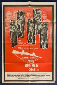 The Big Red One Poster Original One Sheet 1980 Lee Marvin Mark Hamill