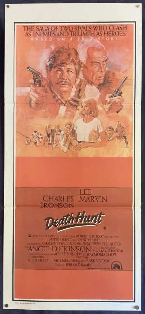 Death Hunt Poster Original Daybill 1981 Charles Bronson Lee Marvin