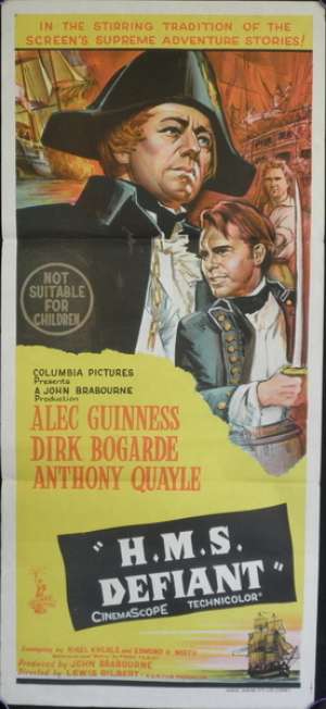 H.M.S. Defiant Australian Daybill Movie Poster