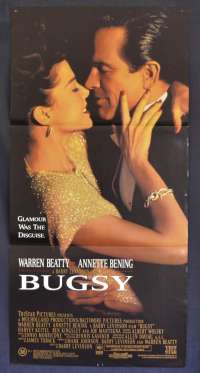Bugsy Movie Poster Original Daybill 1991 Warren Beatty Annette Bening Harvey Keitel