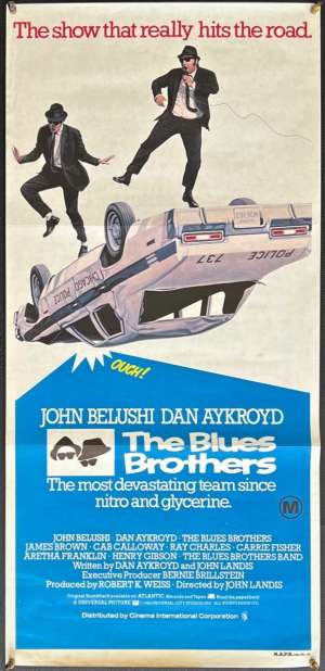 The Blues Brothers Poster Original Daybill 1980 RARE FIRST release John Belushi