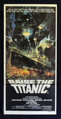 Raise The Titanic 1980 movie poster Daybill John Berkey Art Jason Robards