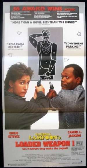 Loaded Weapon 1 Daybill Movie poster