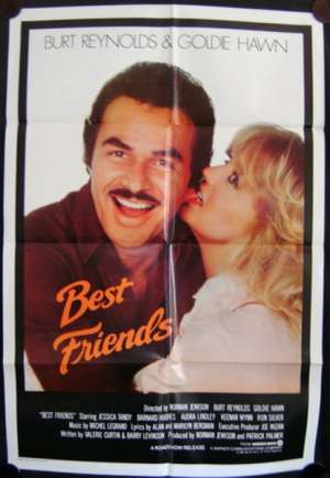 Best Friends Movie Poster Original One Sheet 1982 Burt Reynolds Goldie Hawn