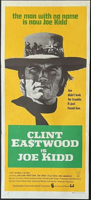 Joe Kidd Poster Original Daybill 1972 Clint Eastwood Robert Duvall Western