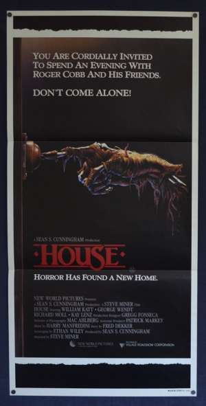 House 1986 Daybill movie poster Rare Horror William Katt George Wendt
