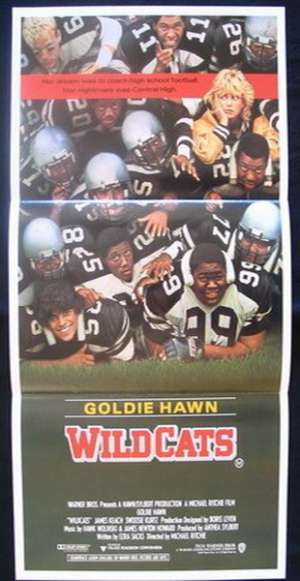 Wildcats Movie Poster Original Daybill Goldie Hawn