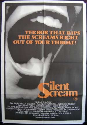 Silent Scream 1980 One Sheet movie poster Horror Barbara Steele