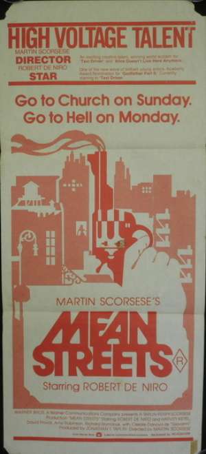 Mean Streets Poster Original Daybill 1976 Robert De Niro Martin Scorsese