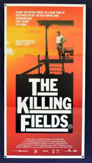 The Killing Fields 1984 Daybill Movie poster Sam Waterson John Malkovich Khmer Rouge Cambodia