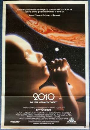 2010 The Year We Make Contact Poster Original One Sheet 1984 Roy Scheider