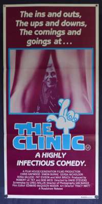 The Clinic Daybill Poster Original 1982 Chris Haywood Simon Burke