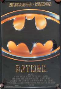 Batman Poster Original USA Rolled Glossy One Sheet 1989 Keaton