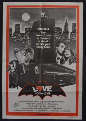 Love At First Bite Poster Original One Sheet Poster George Hamilton Bram Stoker Dracula