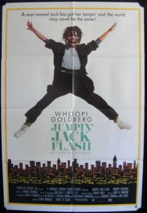Jumpin&#039; Jack Flash 1986 Poster Original One Sheet Whoopi Goldberg