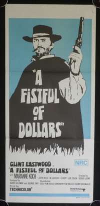 A Fistful Of Dollars Daybill Poster Original 1967 Clint Eastwood Sergio Leone Style B