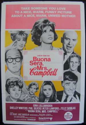 Buona Sera, Mrs Campbell One Sheet Australian Movie poster