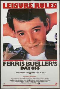 Ferris Bueller's Day Off Poster Original One Sheet 1986 Matthew Broderick
