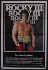 Rocky 3 Poster One Sheet Original 1982 Sylvester Stallone Fighting