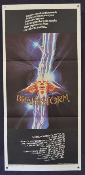 Brainstorm Movie Poster Original Daybill 1983 Natalie Wood Christopher Walken