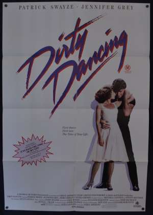 Dirty Dancing Poster Original One Sheet 1987 Patrick Swayze Jennifer Grey