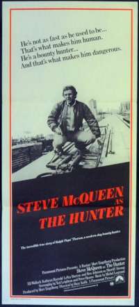 The Hunter Poster Original Daybill 1980 Steve McQueen Eli Wallach