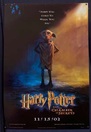 Harry Potter And The Chamber Of Secrets Poster Original USA 1 Sheet Dobby Art