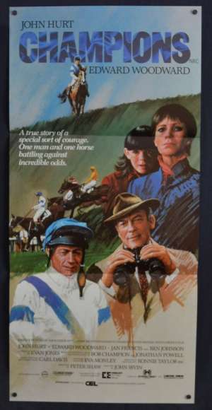Champions 1984 Daybill movie poster John Hurt Horse Racing Grand National